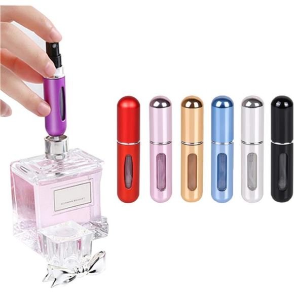 Travel Mini Perfume Refillable Atomizer Container, Portable Perfume Spray Bottle - Picture 4 of 6